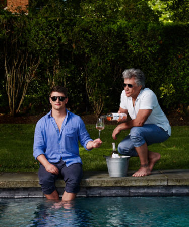 Rosé-Loving Jesse Bongiovi and Dad, Jon Bon Jovi, Teach Us ‘the Exhale’